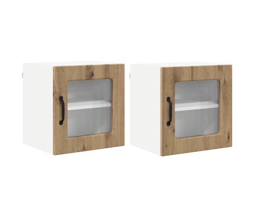 Virtuves Sienas Skapītis 2 Pcs Artisānā Ozols 40 X 31 X 40 Cm Vidaxl