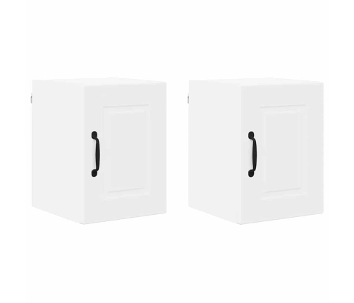 Virtuves Sienas Skapītis Ar Plauktu 2 Pcs Balts 30 X 31 X 40 Cm Vidaxl