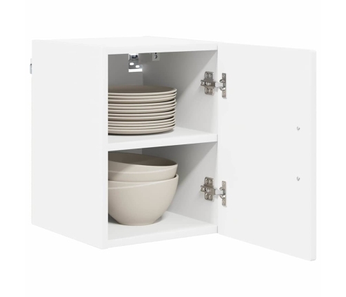 Virtuves Sienas Skapītis Ar Plauktu 2 Pcs Balts 30 X 31 X 40 Cm Vidaxl