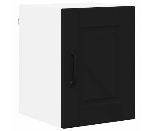 Virtuves Sienas Skapītis Ar Plauktu Melna 30 X 31 X 40 Cm Vidaxl