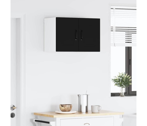 Virtuves Sienas Skapītis Ar Plauktu 2 Pcs Melna 30 X 31 X 40 Cm Vidaxl