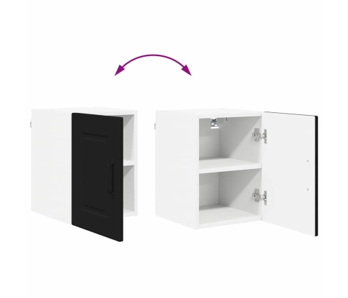 Virtuves Sienas Skapītis Ar Plauktu 2 Pcs Melna 30 X 31 X 40 Cm Vidaxl