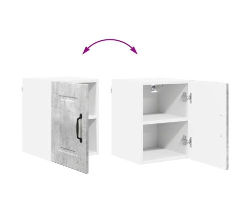 Virtuves Sienas Skapītis 2 Pcs Betona Pelēks 30 X 31 X 40 Cm Vidaxl