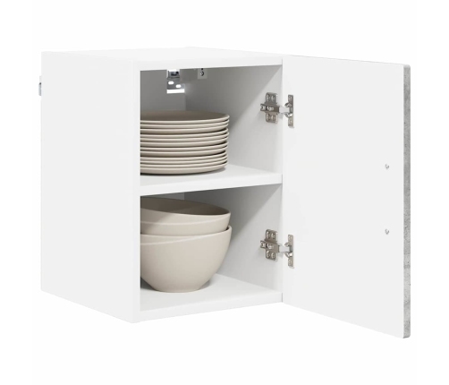 Virtuves Sienas Skapītis 2 Pcs Betona Pelēks 30 X 31 X 40 Cm Vidaxl