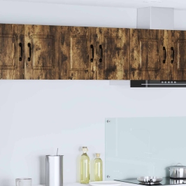 Virtuves Sienas Skapītis 2 Pcs Dūmaka Ozols 30 X 31 X 40 Cm Vidaxl