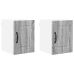 Virtuves Sienas Skapītis 2 Pcs Pelēks Sonoma 30 X 31 X 40 Cm Vidaxl