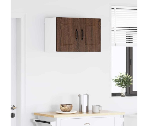 Virtuves Sienas Skapītis 2 Pcs Brūns Ozols 30 X 31 X 40 Cm Vidaxl