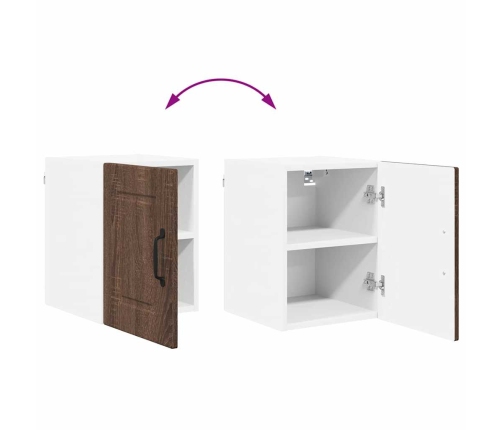 Virtuves Sienas Skapītis 2 Pcs Brūns Ozols 30 X 31 X 40 Cm Vidaxl