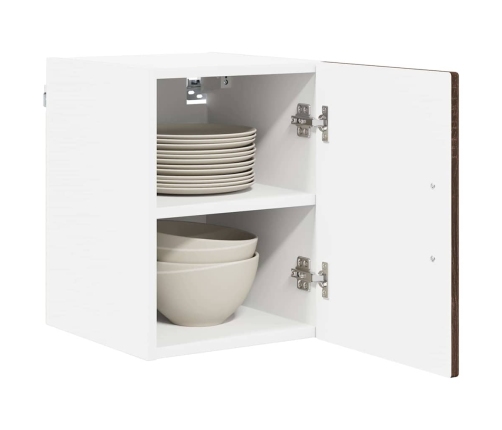 Virtuves Sienas Skapītis 2 Pcs Brūns Ozols 30 X 31 X 40 Cm Vidaxl