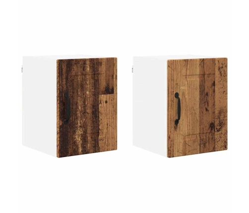 Virtuves Sienas Skapītis 2 Pcs Vecs Koks 30 X 31 X 40 Cm Vidaxl