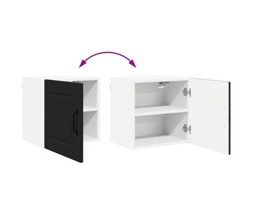 Virtuves Sienas Skapītis Ar Plauktu 2 Pcs Melna 40 X 31 X 40 Cm Vidaxl