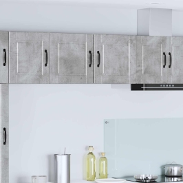 Virtuves Sienas Skapītis 2 Pcs Betona Pelēks 40 X 31 X 40 Cm Vidaxl