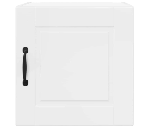 Virtuves Sienas Skapītis Ar Plauktu Augsta Spīduma Baltā Krāsa Vidaxl