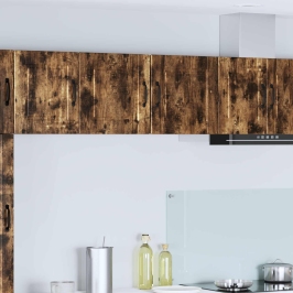 Virtuves Sienas Skapītis 2 Pcs Dūmaka Ozols 40 X 31 X 40 Cm Vidaxl