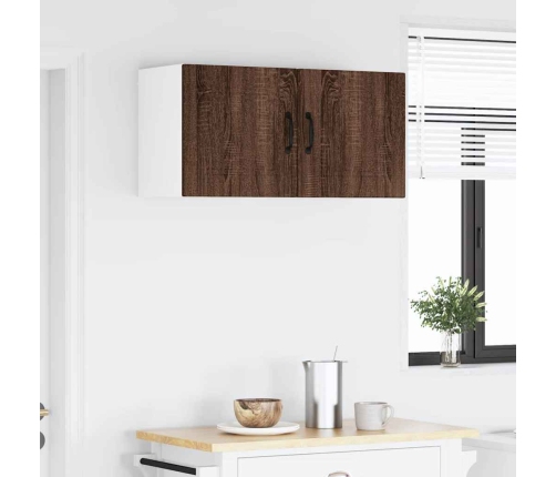 Virtuves Sienas Skapītis 2 Pcs Brūns Ozols 40 X 31 X 40 Cm Vidaxl