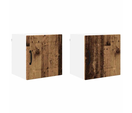 Virtuves Sienas Skapītis 2 Pcs Vecs Koks 40 X 31 X 40 Cm Vidaxl