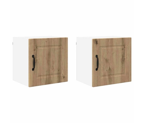 Virtuves Sienas Skapītis 2 Pcs Artisānā Ozols 40 X 31 X 40 Cm Vidaxl