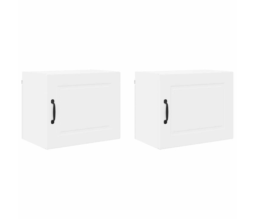 Virtuves Sienas Skapītis Ar Plauktu 2 Pcs Balts 50 X 31 X 40 Cm Vidaxl