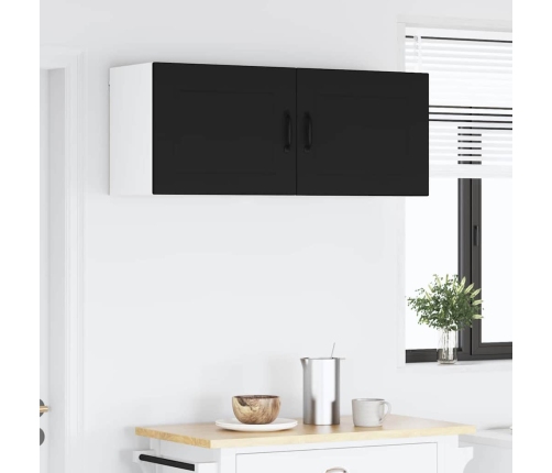 Virtuves Sienas Skapītis Ar Plauktu Melna 50 X 31 X 40 Cm Vidaxl