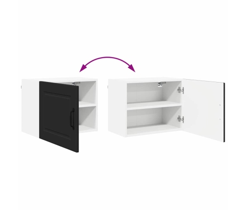 Virtuves Sienas Skapītis Ar Plauktu 2 Pcs Melna 50 X 31 X 40 Cm Vidaxl