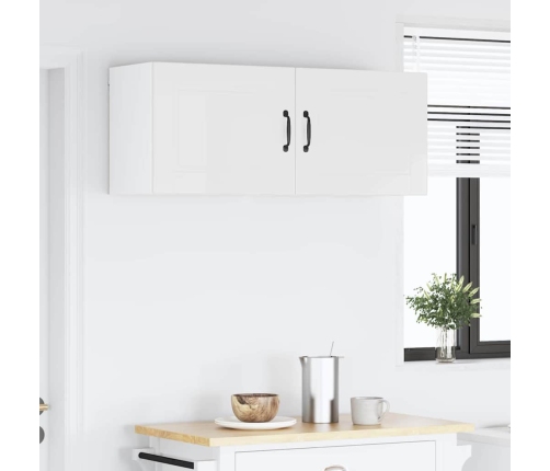 Virtuves Sienas Skapītis 2 Pcs Augsta Spīduma Baltā Krāsa Vidaxl