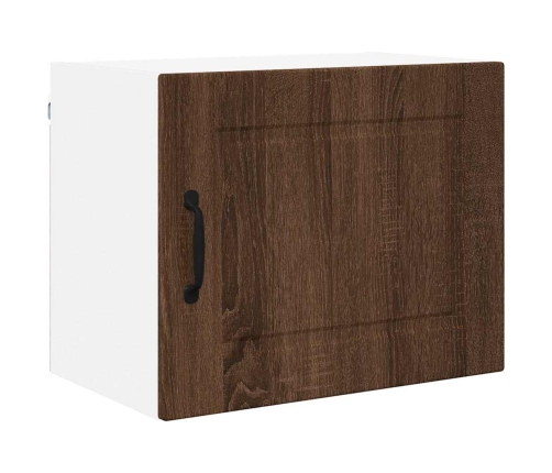 Virtuves Sienas Skapītis Ar Plauktu Brūns Ozols 50 X 31 X 40 Cm Vidaxl