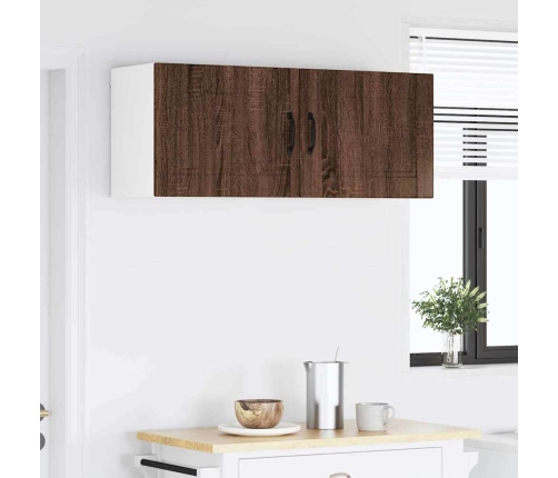 Virtuves Sienas Skapītis 2 Pcs Brūns Ozols 50 X 31 X 40 Cm Vidaxl