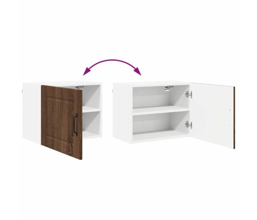 Virtuves Sienas Skapītis 2 Pcs Brūns Ozols 50 X 31 X 40 Cm Vidaxl