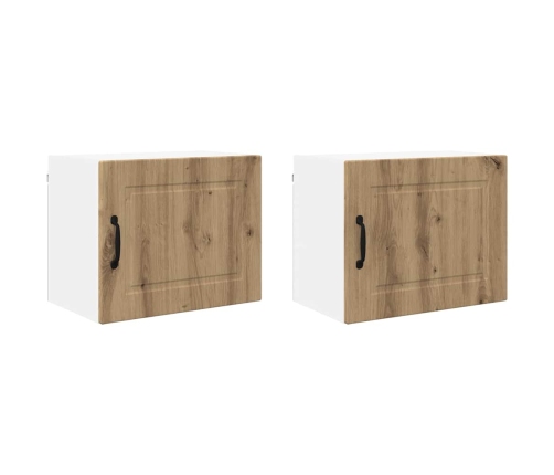 Virtuves Sienas Skapītis 2 Pcs Artisānā Ozols 50 X 31 X 40 Cm Vidaxl