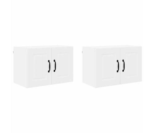 Virtuves Sienas Skapītis Ar Plauktu 2 Pcs Balts 60 X 31 X 40 Cm Vidaxl