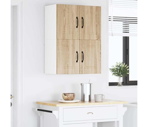 Virtuves Sienas Skapītis 2 Pcs Sonoma Ozols 60 X 31 X 40 Cm Vidaxl