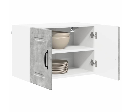 Virtuves Sienas Skapītis 2 Pcs Betona Pelēks 60 X 31 X 40 Cm Vidaxl