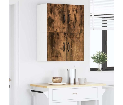 Virtuves Sienas Skapītis 2 Pcs Dūmaka Ozols 60 X 31 X 40 Cm Vidaxl