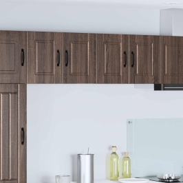 Virtuves Sienas Skapītis 2 Pcs Brūns Ozols 60 X 31 X 40 Cm Vidaxl