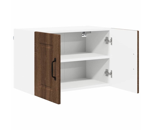 Virtuves Sienas Skapītis 2 Pcs Brūns Ozols 60 X 31 X 40 Cm Vidaxl