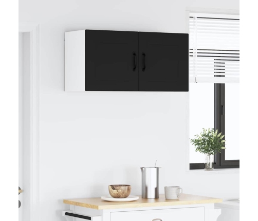 Virtuves Sienas Skapītis Ar Plauktu Melna 80 X 31 X 40 Cm Vidaxl