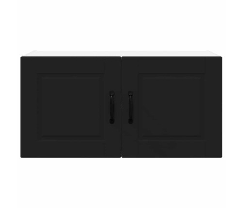 Virtuves Sienas Skapītis Ar Plauktu Melna 80 X 31 X 40 Cm Vidaxl