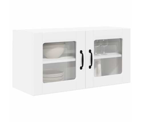 Virtuves Sienas Skapītis Ar Plauktu Balts 80 X 31 X 40 Cm Vidaxl