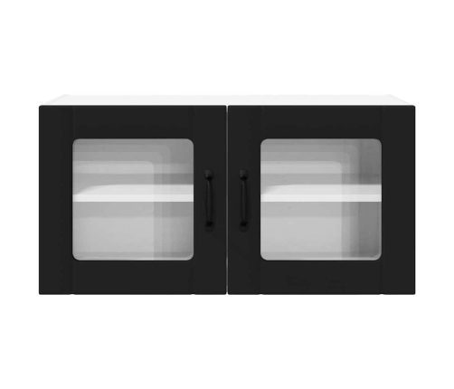 Virtuves Sienas Skapītis Ar Plauktu Melna 80 X 31 X 40 Cm Vidaxl