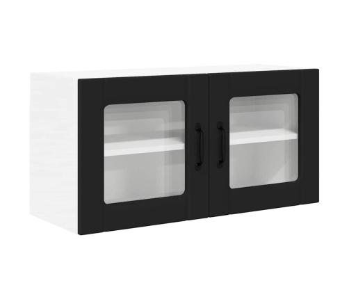 Virtuves Sienas Skapītis Ar Plauktu Melna 80 X 31 X 40 Cm Vidaxl