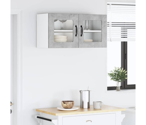 Virtuves Sienas Skapītis Betona Pelēks 80 X 31 X 40 Cm Vidaxl