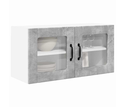 Virtuves Sienas Skapītis Betona Pelēks 80 X 31 X 40 Cm Vidaxl