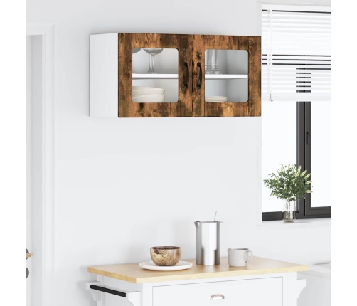 Virtuves Sienas Skapītis Ar Durvīm Dūmaka Ozols 80 X 31 X 40 Cm Vidaxl