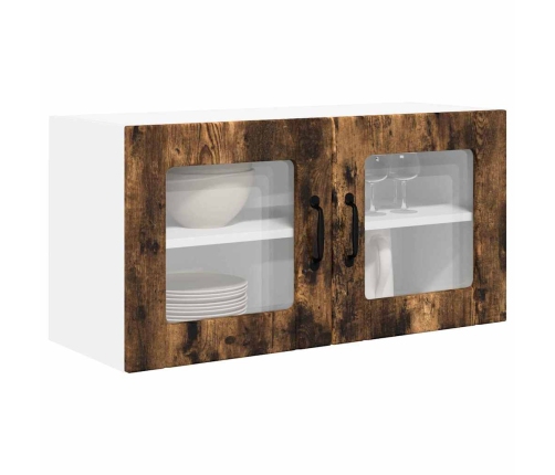 Virtuves Sienas Skapītis Ar Durvīm Dūmaka Ozols 80 X 31 X 40 Cm Vidaxl