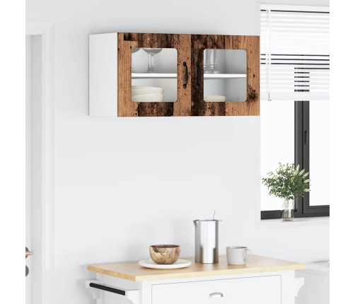 Virtuves Sienas Skapītis Ar Plauktu Vecs Koks 80 X 31 X 40 Cm Vidaxl