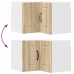 Virtuves Sienas Skapītis Ar Durvīm Sonoma Ozols 57 X 57 X 40 Cm Vidaxl