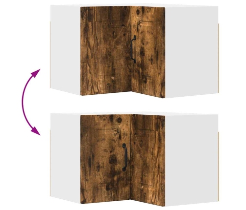 Virtuves Sienas Skapītis Ar Durvīm Dūmaka Ozols 57 X 57 X 40 Cm Vidaxl