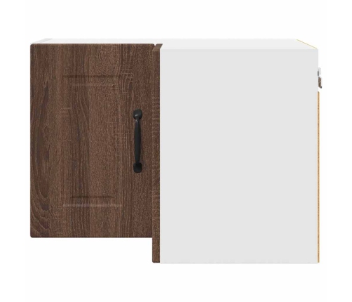 Virtuves Sienas Skapītis Ar Plauktu Brūns Ozols 57 X 57 X 40 Cm Vidaxl