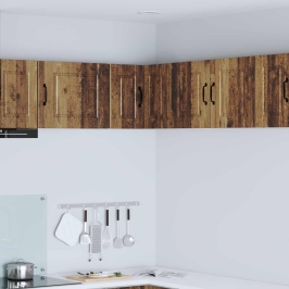 Virtuves Sienas Skapītis Ar Plauktu Vecs Koks 57 X 57 X 40 Cm Vidaxl