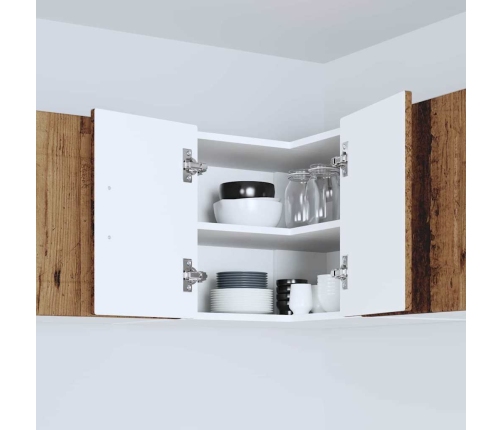 Virtuves Sienas Skapītis Ar Plauktu Vecs Koks 57 X 57 X 40 Cm Vidaxl